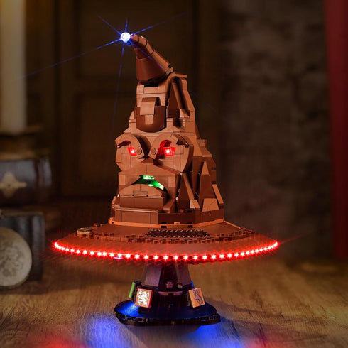 Upgraded LED Light Kit for Lego Talking Sorting Hat Building Set - Compatible with Lego 76429