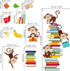 decalmile Monkey Wall Decals, Animals Reading Books Stickers for Baby Nursery Kids Bedroom Classroom Wall Decor