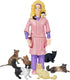 Accoutrements Crazy Cat Lady Action Figure, Multicolored, 8"