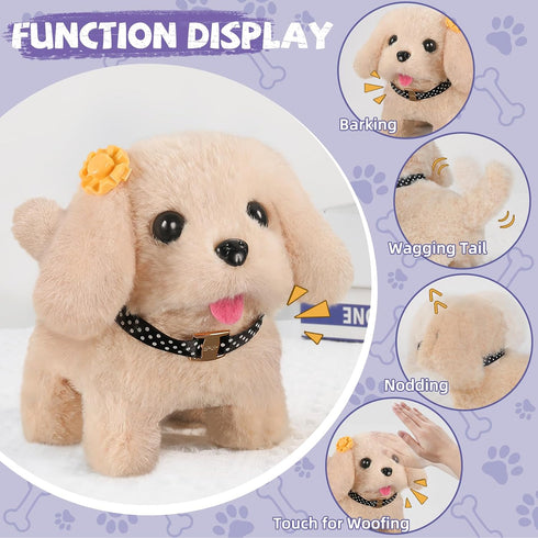 16 3 4 5 6 7 8 5-7 6-8, 3 4 5 6 Vanvimen Pcs Robot Dog Toys for Girls, Toys for Year Old Girls Kids Boys, Realistic
