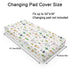 African Safari Animals Changing Pad Covers Elephant Zebra Hippo Leopard Snake Cactus Trees Rainbow Diaper Change Table Sheets for Boy Girl Soft Stretch Fitted Baby Changing Table Pad Mats 32''x16''