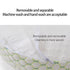 Pongnas U Shaped Maternity Support Pillow with Detachable Cushion & Zipper Cover for Neck and BackSoft Green Pregnancy