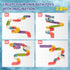 Bath Toys Water Ball Track for Kids - 37 Pcs DIY Take Apart Set for Wall Bathtub Slide Gift for Children