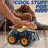 Oriate Friction Powered Dinosaur ATV Toy Cars for Children, Swing Carnotaurus Monster Truck with Robotic Arm, 209-R4