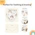 wefigs 3-Layer 8/10-Pack 24-Months Baby Drool Bibs, Waterproof and Soft Cotton Bibs for Drooling and Teething