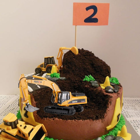 Gemini&Genius Heavy Metal Construction Vehicle Toys, 1/50 Scale Timber Grab Excavator, Engineering Alloy Models Gift