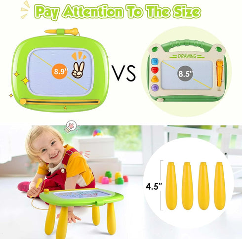 1 2 3 Smasiagon Toddler Girl Boy Toys,Magnetic Drawing Board for Toddlers,Early Learning Doodle Board Writing Painting