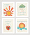 You are My Sunshine Print Collection (Set of Four 16x20 Inch Prints), Nursery Decor for Kid's Room