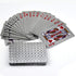 EAY Playing Cards Waterproof Plastic Poker Cards Luxury Sliver Foil Diamond Color Standard Size 52+2 Poker (Sliver)