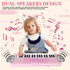 37 3 4 5 6, M SANMERSEN Kids Piano Keyboard, Keys Music Keyboard Piano Toys with Microphone, Portable Dual Speaker