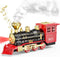 Hot Bee Train Toys Train Steam Locomotive Engine Toy, Smoke, Lights &