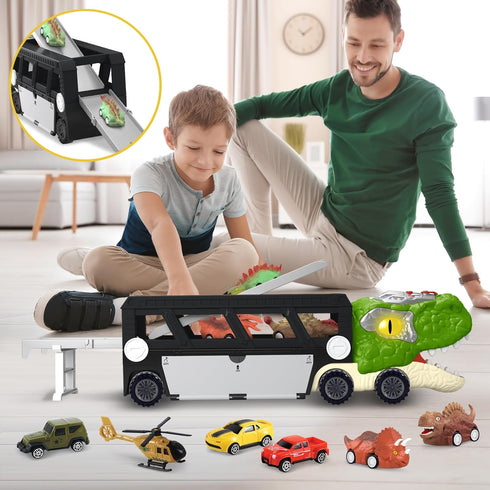 3-5 5-7, 17 Inch 10 3 4 5 Dinosaur Toys for Kids Age Big Dinosaur Truck with Sounds & Lights & Spray for Boy, Dinosaur