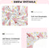 SDMKA 27x39 Inch Pink Orange Mushrooms Crib Sheets for Boys Girls - Portable Microfiber Fitted Crib Sheet for Playard