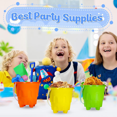 Qiuyanbo 5.63 Inch Set,Sand Summer Accessory12 12 Sand Castles Beach Buckets and Shovel Bucket Water Bucket for Beach