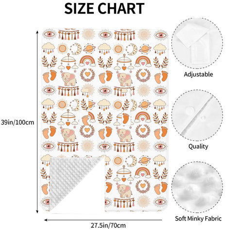 Mcewoel Boho Baby Car Seat Canopy Cover, Nursing Cover for Newborn, Boho Baby Stuff Stroller Cover for All Seasons