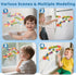 Vaofrean 48PCS 3-5,DIY 2 3 4 5 6 7 8Years Toddler Bath Toys for Kids Ages Duck Slippery Slide Track Baby Bath Tub Toys