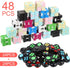 24 Junkin Pcs Bulk Fidget Pad Controller and Cube Toys Party Favors Mini Blocks Game Controller for Anxiety Stress