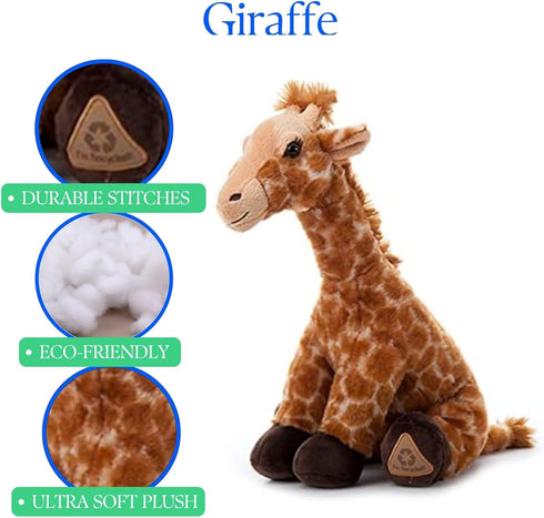 14 inches The Petting Zoo Giraffe Stuffed Animal, Gifts for Kids, Wild Onez Zoo Animals, Giraffe Plush Toy