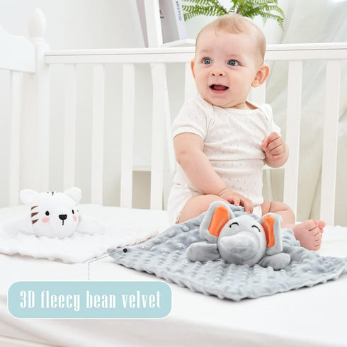 Cute Castle Security Blanket for Babies, Soft Unisex Newborn Essentials for Boys and Girls, Neutral Snuggle Toy