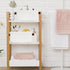 ABenkle Small White Basket with Handle, Soft Woven Storage Bins for Baby Cat and Dog Toys Organizer