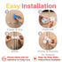 Inaya 6-Pack Child Proof Locks for Cabinet Doors, No Drilling Baby Proofing Cabinet Lock for Safety