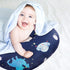 GFU Nursing Pillow Cover, Newborn Breastfeeding Pillow Case and Baby Blanket for Boys Girls, Minky Blanket with Dotted