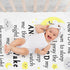 Peryiter Plush Baby Blanket for Baptism Gift, Dotted Backing, Scripture Quote Blanket for Newborn Boy Girl, 30" x 40"