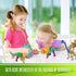 Dino Models Clay Craft Kit - Build 4 Dinos with Air Dry Magic Modeling Clay for Kids Ages 3-8, Perfect Easter Gift