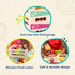 24-Piece 3+ B. toys Little Foodie Groups Wooden Grocery Toy with Categorized Food Crates Encourage Sorting, Healthy