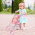 Set deAO Baby Doll Stroller Crib Bed Nursery Role Play Baby Doll Accessories and Play Mat,Travel Cot,Bouncer,Foldable