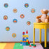 Zonon 500 Pieces Carnival Circus Party Stickers, Themed Animal Clown Labels for Birthday Envelope Seals and Goodie Bags