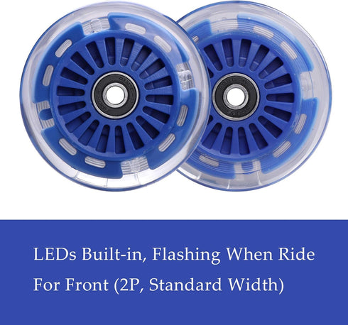 Wiggle Car Polyurethane Replacement Wheels Set for Ride-on Toys (Dark Blue)