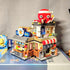 Japanese Street View Building Kits, 722 PCS Modular House Building Set, Mini DIY Model Set for Adults and Teens.
