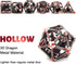 D&D Dice, Dungeons and Dragons HNCCESG Metal Dice Set for RPG MTG Table Games (Dragon Silver Bloodstained)
