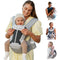 Baby Carrier, MOMTORY Safety-Certified 6-in-1 Baby Carrier with Hip Seat, Plus Size