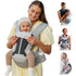 Baby Carrier, MOMTORY Safety-Certified 6-in-1 Baby Carrier with Hip Seat, Plus Size