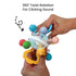 Lulyboo Baby Toy Ball Teether - Soft, BPA-Free, Textured, Colorful, Lightweight, Portable Baby teether for Soothing