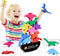 FFTROC Montessori Dinosaur Toys for 2-4 Year Old Boys, Wooden Stacking Balancing Block Sets for Kids
