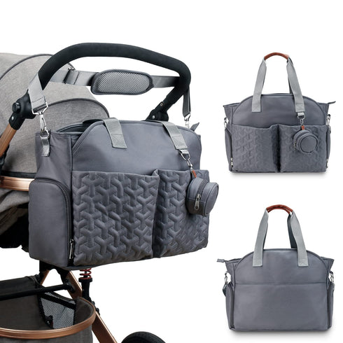 S1,S2 Breast Pump Bag - Baby Diaper Tote Bag with Laptop Sleeve and Insulation Pocket, Fit Most Breast Pumps Like