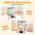 8 1 Closet, In Wooden Baby Shower Crate Baby Basket with Handle Footprint Kit for Baby Shower Gifts, Baby Shower Wooden