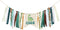 Tenshun Dinosaur 1st Birthday High Chair Banner - Baby Boy First Highchair Banner