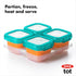 OXO Tot Baby Blocks Freezer Storage Containers, Teal, 4 Oz