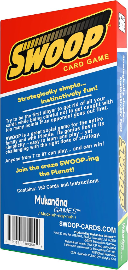 SWOOP 7+ 3 8 Card Game | Fun for The Entire Family | Easy to Learn | Easy to Play | Great Social for Game Nights |