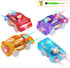 Toy Cars Replacement for Most Tracks, Glow in The Dark, 5 Flashing LED Lights, 4 Pack Car Track Accessories for Kids