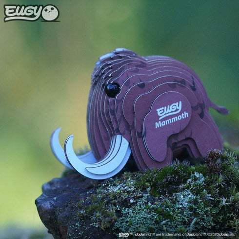 Eugy Mammoth 3D Puzzle, 22 Piece Eco-Friendly Educational Toy for Boys, Girls & Kids Ages 6+
