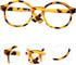 Toyvian 2pcs Clear Glasses for Kids DIY Doll Supplies, Round Retro Decorative Glasses