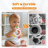 3-12 Baby Teething Ring Toy for Months, Silicone Infant Teether for Sore Gum Relief, Soothing Sensory Chew Toy, Ideal