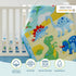 3-Piece Set Wildkin Microfiber Crib Bedding Comforter, Fitted Sheet & Crib Skirt - Dinosaur Land