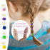 Baby Hair Ties for Thin Hair, Ponytail Holder for Newborn Girls, Multicolor Rubber Bands, 100pcs