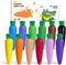 JUPITEARTH Carrot Crayons for Kids 12 Colors, Non Toxic Beeswax Crayons for
